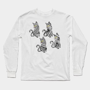 Optical illusion Cats Long Sleeve T-Shirt